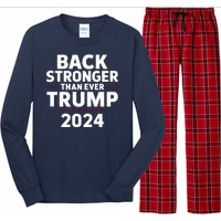 Trump Back Stronger Than Ever Long Sleeve Pajama Set