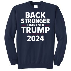 Trump Back Stronger Than Ever Tall Sweatshirt