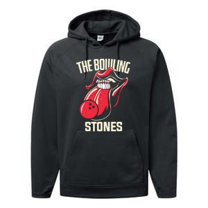 The Bowling Stones Funny Mouth Bowling Performance Fleece Hoodie