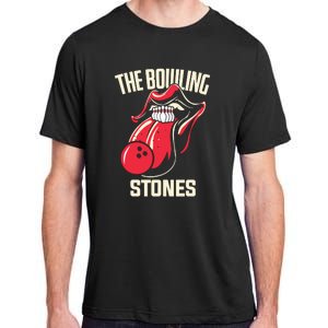 The Bowling Stones Funny Mouth Bowling Adult ChromaSoft Performance T-Shirt