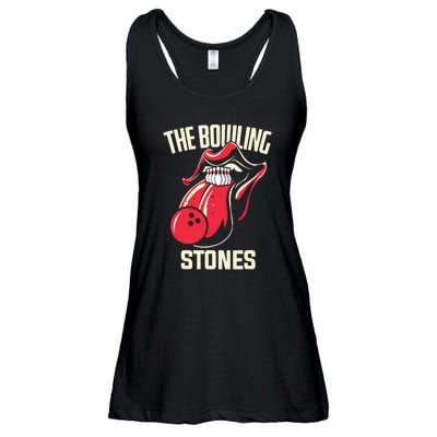 The Bowling Stones Funny Mouth Bowling Ladies Essential Flowy Tank