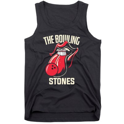 The Bowling Stones Funny Mouth Bowling Tank Top