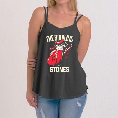 The Bowling Stones Funny Mouth Bowling Women's Strappy Tank