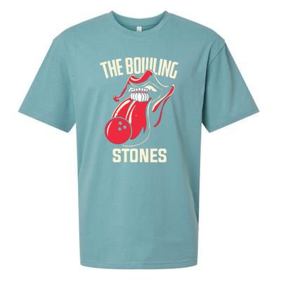 The Bowling Stones Funny Mouth Bowling Sueded Cloud Jersey T-Shirt