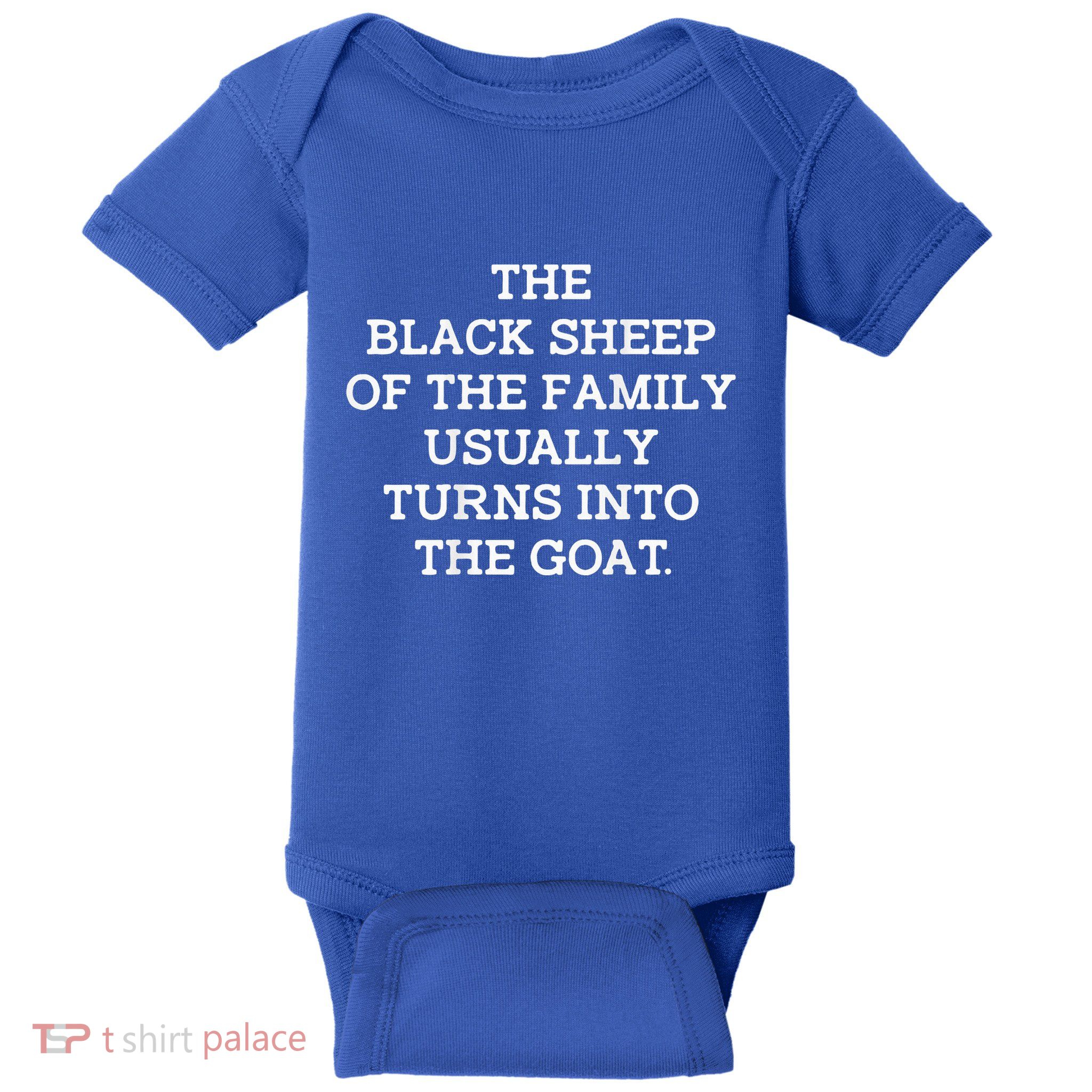 The Black S.H.E.E.P Of The Family Usually Turns Into Goat Baby Bodysuit