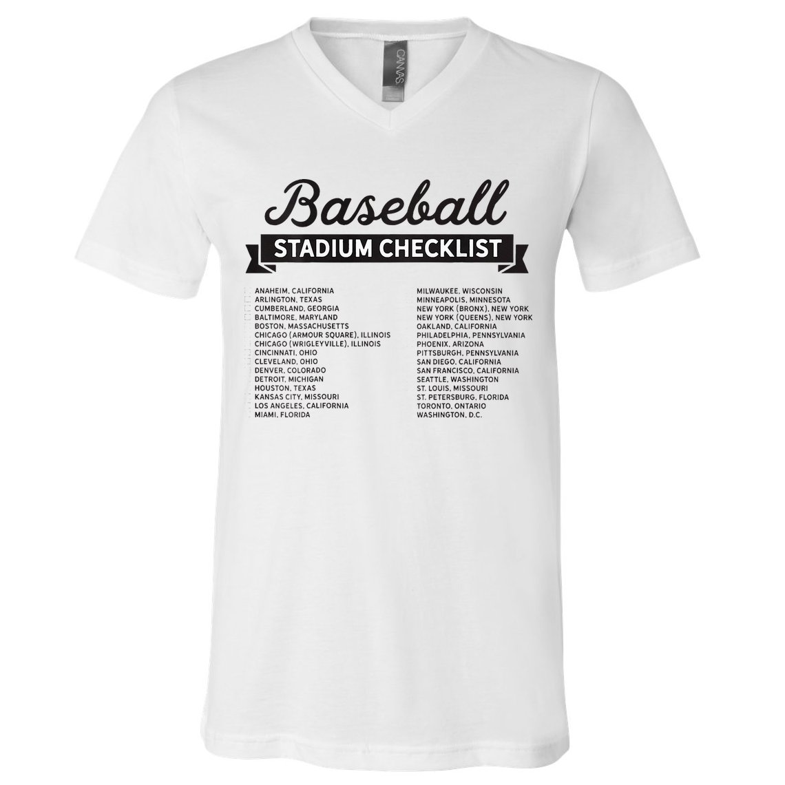 The Baseball Stadium Quest V-Neck T-Shirt