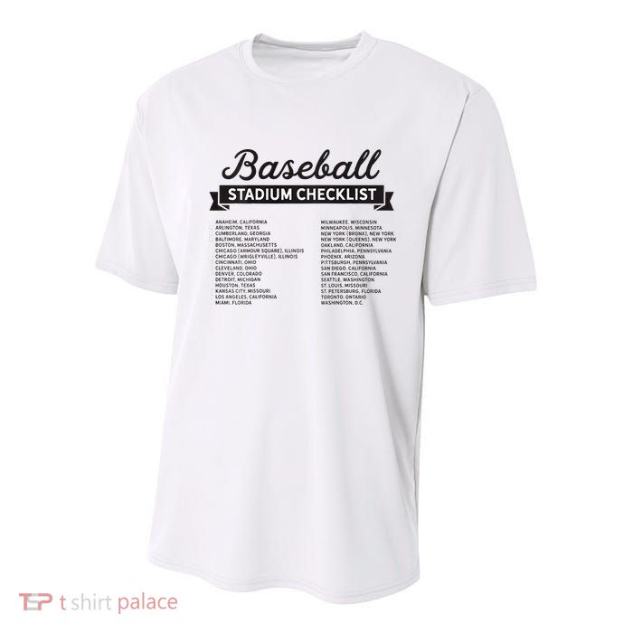The Baseball Stadium Quest Youth Performance Sprint T-Shirt