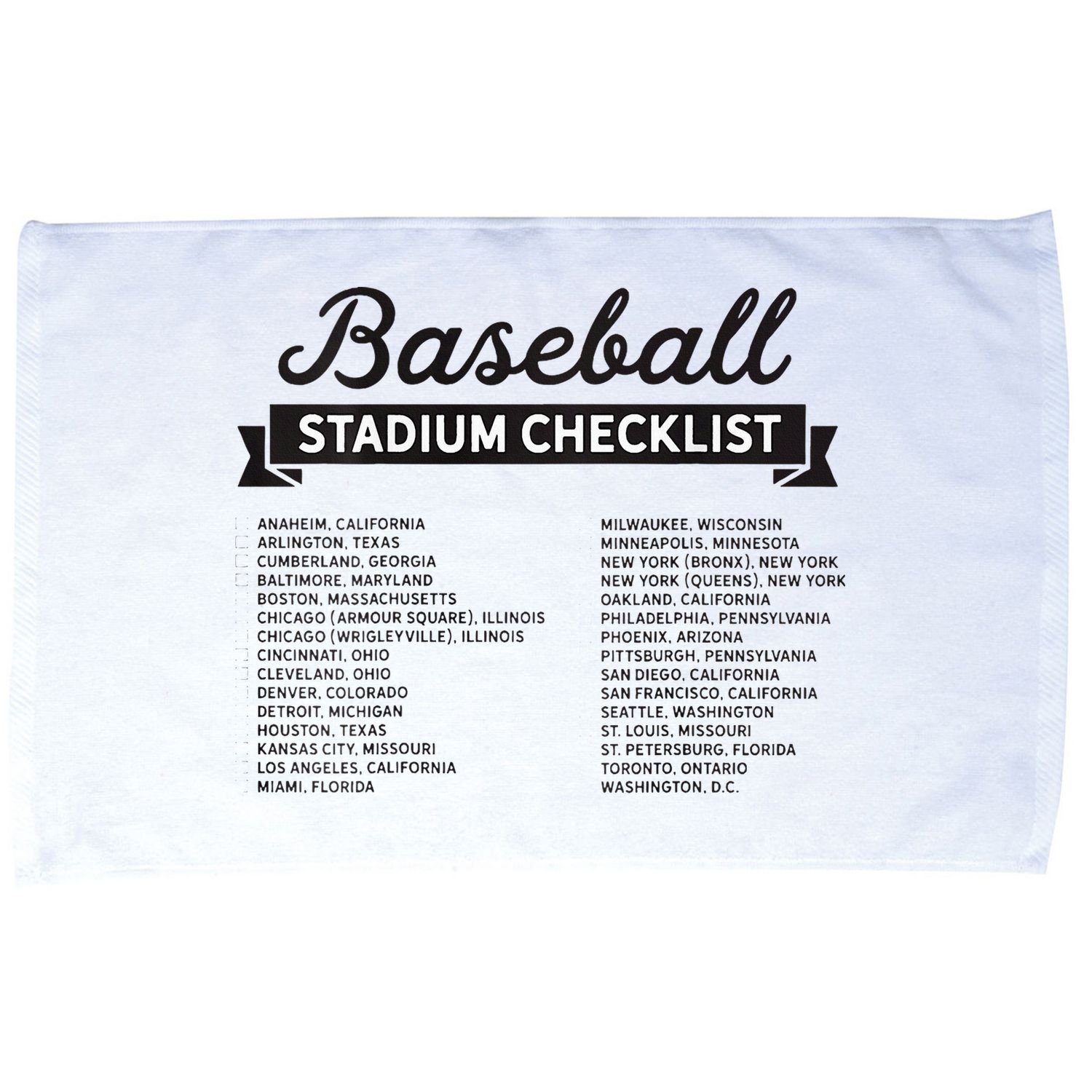 The Baseball Stadium Quest Microfiber Hand Towel