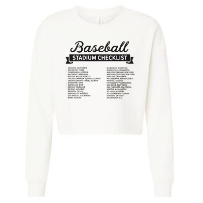 The Baseball Stadium Quest Cropped Pullover Crew