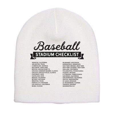 The Baseball Stadium Quest Short Acrylic Beanie