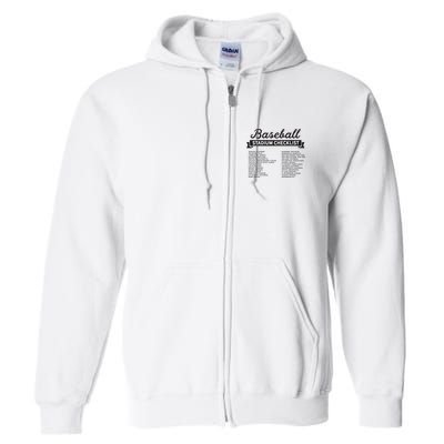 The Baseball Stadium Quest Full Zip Hoodie
