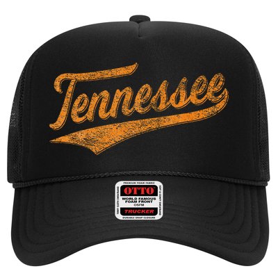 Tennessee Baseball Sports Script Cursive Flag Swoosh Retro Hat