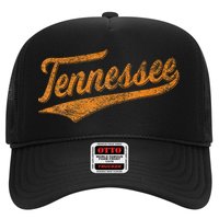 Tennessee Baseball Sports Script Cursive Flag Swoosh Retro Hat