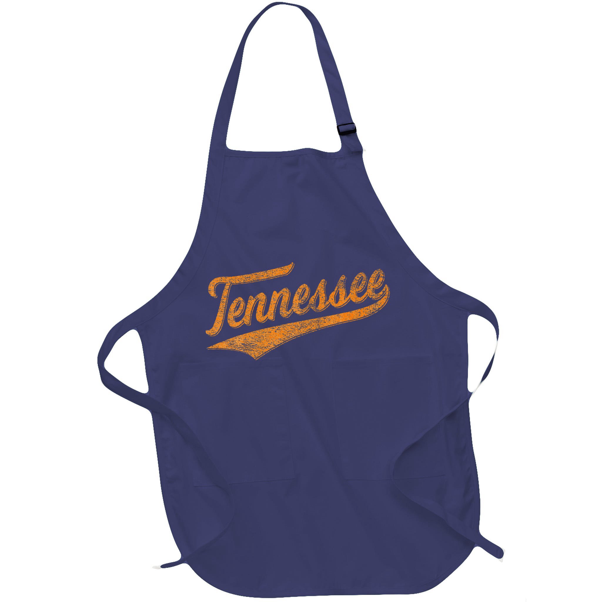Tennessee Baseball Sports Script Cursive Flag Swoosh Retro Apron