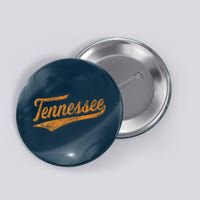 Tennessee Baseball Sports Script Cursive Flag Swoosh Retro Button