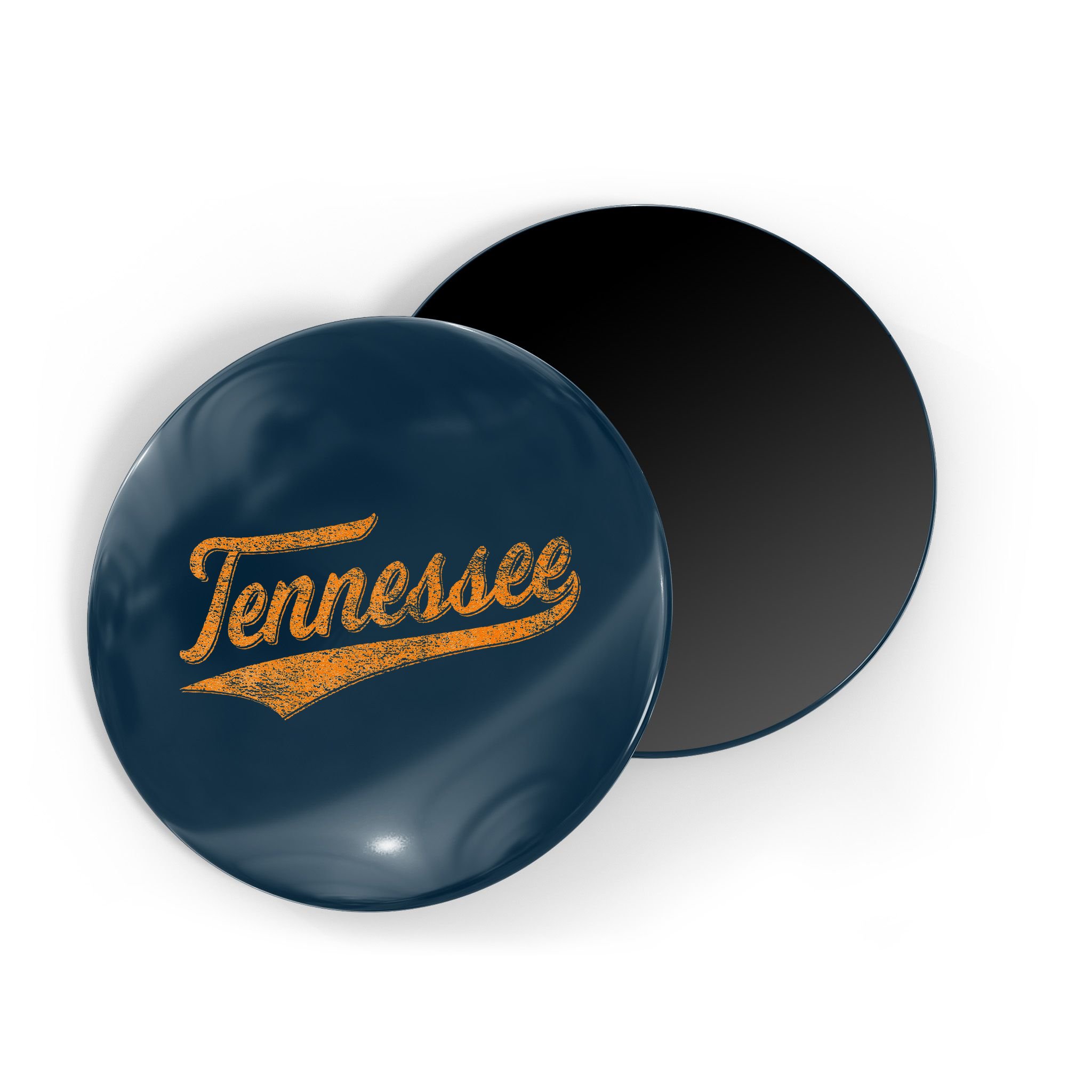 Tennessee Baseball Sports Script Cursive Flag Swoosh Retro Magnet