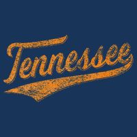 Tennessee Baseball Sports Script Cursive Flag Swoosh Retro 25L Jumbo Tote