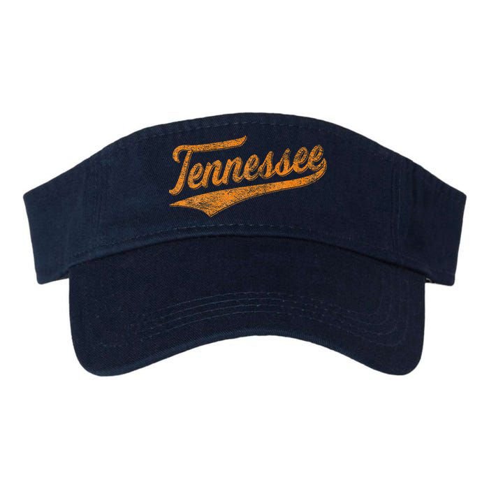Tennessee Baseball Sports Script Cursive Flag Swoosh Retro Visor