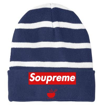 The Brothers Sun Charles Soupreme Striped Beanie with Solid Band