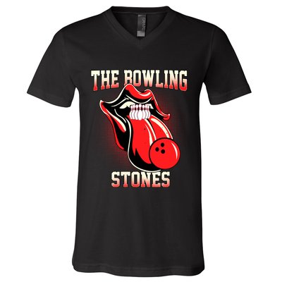 The Bowling Stones V-Neck T-Shirt