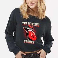 The Bowling Stones Cropped Pullover Crew