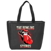 The Bowling Stones Zip Tote Bag