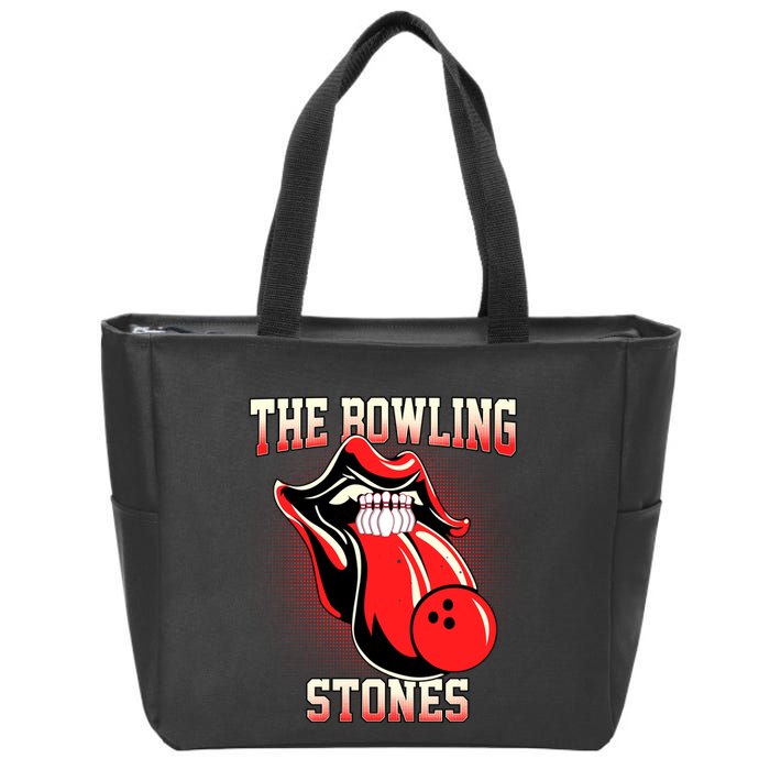 The Bowling Stones Zip Tote Bag