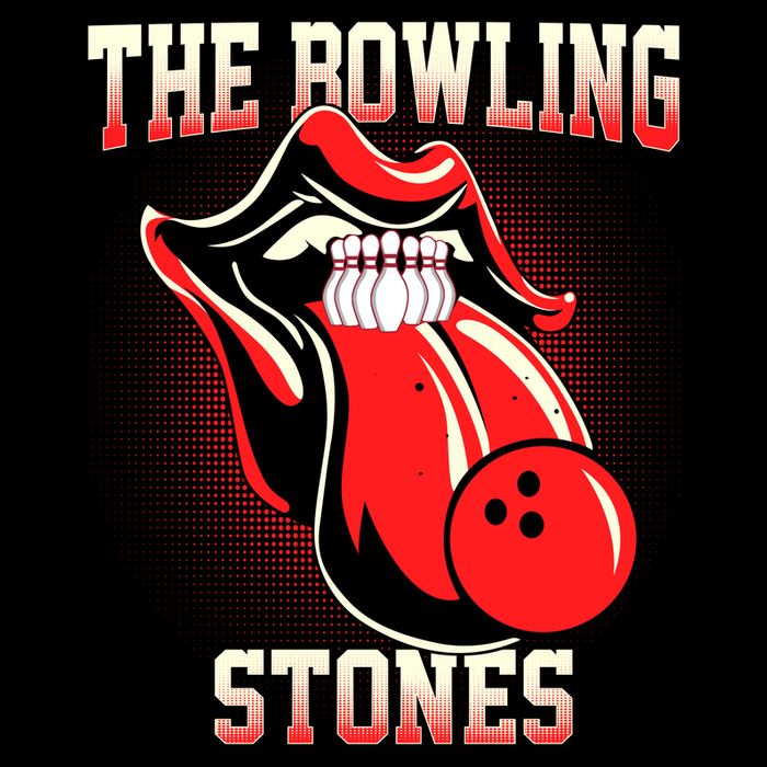 The Bowling Stones Zip Tote Bag