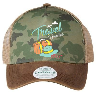 Travel Buddies Summer Getaway Vacation Traveling Traveler Legacy Tie Dye Trucker Hat