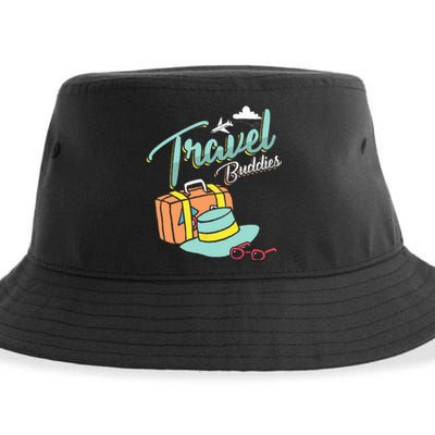 Travel Buddies Summer Getaway Vacation Traveling Traveler Sustainable Bucket Hat