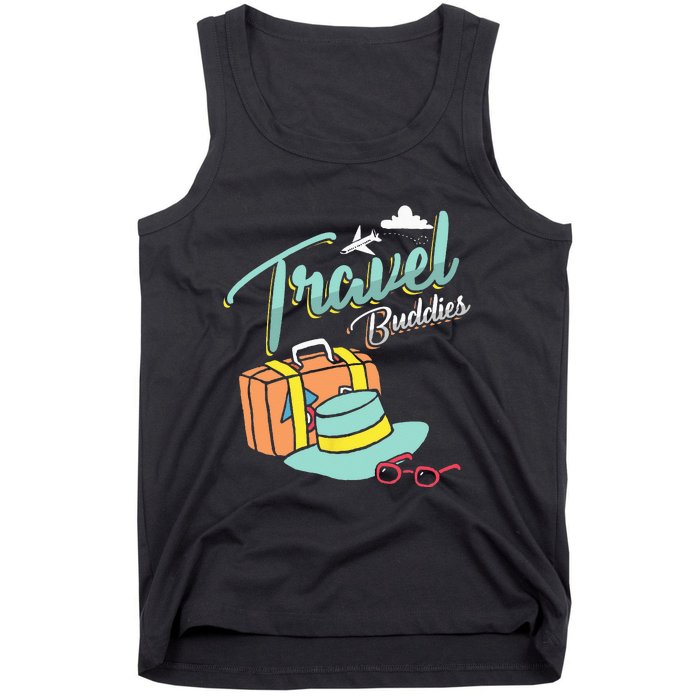 Travel Buddies Summer Getaway Vacation Traveling Traveler Tank Top