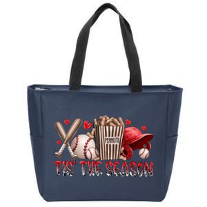 Tis Baseball Season Zip Tote Bag