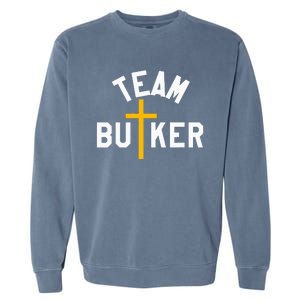 Team Butker Surname Christianity Cross Family Name Garment-Dyed Sweatshirt