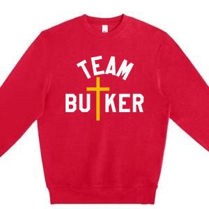 Team Butker Surname Christianity Cross Family Name Premium Crewneck Sweatshirt