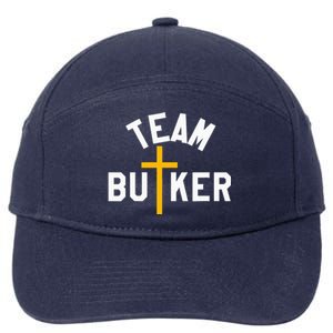 Team Butker Surname Christianity Cross Family Name 7-Panel Snapback Hat