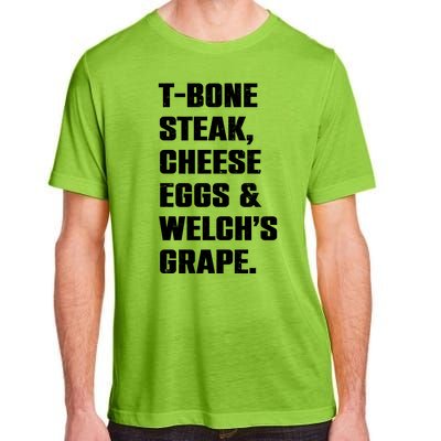 T Bone Steak Cheese Eggs And Welchs Grape Adult ChromaSoft Performance T-Shirt