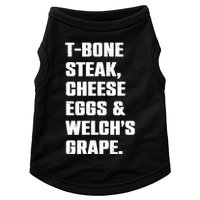 T Bone Steak Cheese Eggs And Welchs Grape Doggie Tank