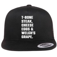 T Bone Steak Cheese Eggs And Welchs Grape Flatbill Hat