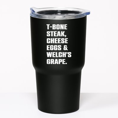 T Bone Steak Cheese Eggs And Welchs Grape Tumbler