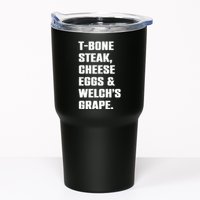 T Bone Steak Cheese Eggs And Welchs Grape Tumbler