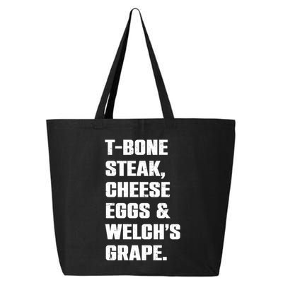 T Bone Steak Cheese Eggs And Welchs Grape 25L Jumbo Tote