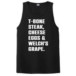 T Bone Steak Cheese Eggs And Welchs Grape PosiCharge Competitor Tank