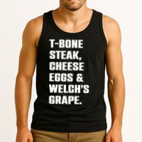 T Bone Steak Cheese Eggs And Welchs Grape Tank Top