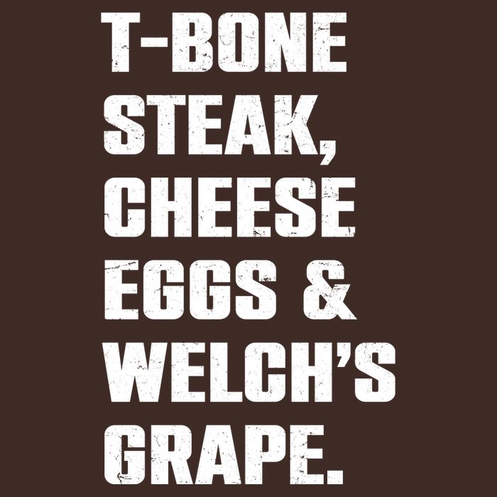 T Bone Steak Cheese Eggs And Welchs Grape Beanie
