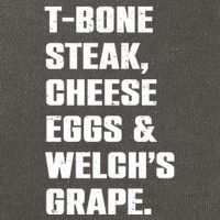 T Bone Steak Cheese Eggs And Welchs Grape Cotton Canvas Backpack