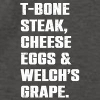 T Bone Steak Cheese Eggs And Welchs Grape Vector Backpack