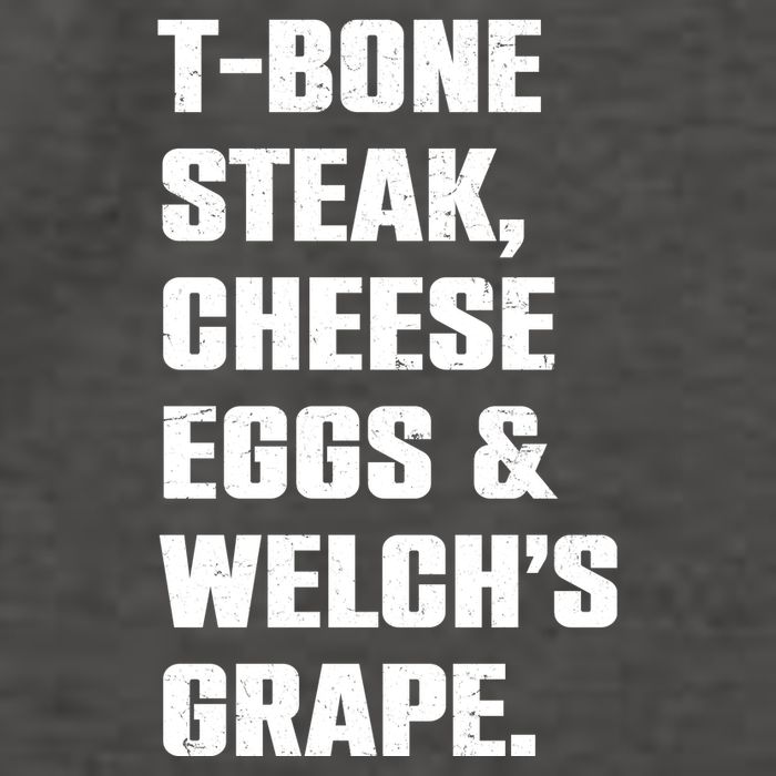 T Bone Steak Cheese Eggs And Welchs Grape Vector Backpack