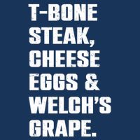 T Bone Steak Cheese Eggs And Welchs Grape Infant Baby Jersey Bodysuit
