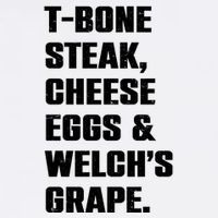 T Bone Steak Cheese Eggs And Welchs Grape Garment-Dyed Sweatshirt