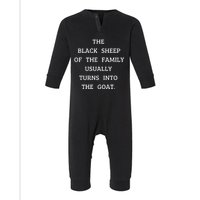 The Black Sheep Of The Family Usually Turns Into The Goat Infant Fleece One Piece